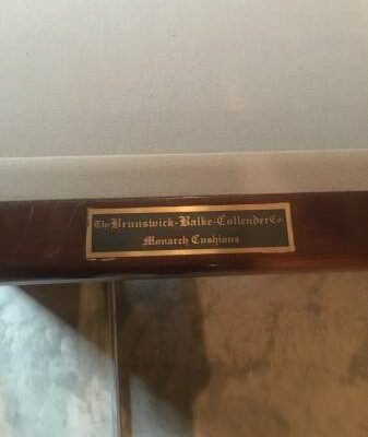 Brunswick Pool Table 1900's