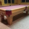 American Classic Oak 8' Slate Pool Table (SOLD)