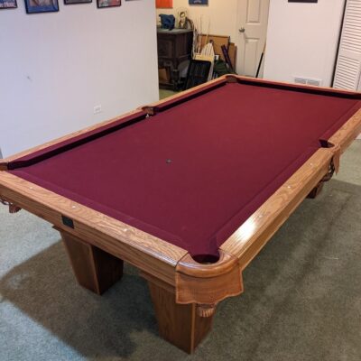 S0l0 Chicago IL – 8Ft 3 Piece Slate Pool Table by Kasson, Installation and delivery included